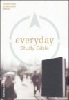 CSB - Everyday Study Bible, Black LeatherTouch